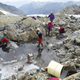 The Ötzi excavation site high in the Alps.